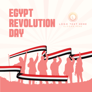 Celebrate Egypt Revolution Day Instagram post Image Preview