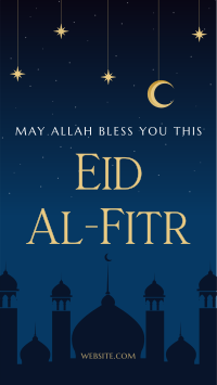 Night Sky Eid Al Fitr Instagram Reel Design