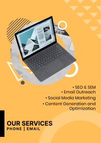 Digital Marketing Services Poster Design