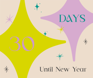 Sparkly New Year Countdown Facebook post Image Preview