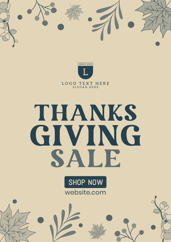 Warm Thanksgiving Poster Design Image Preview