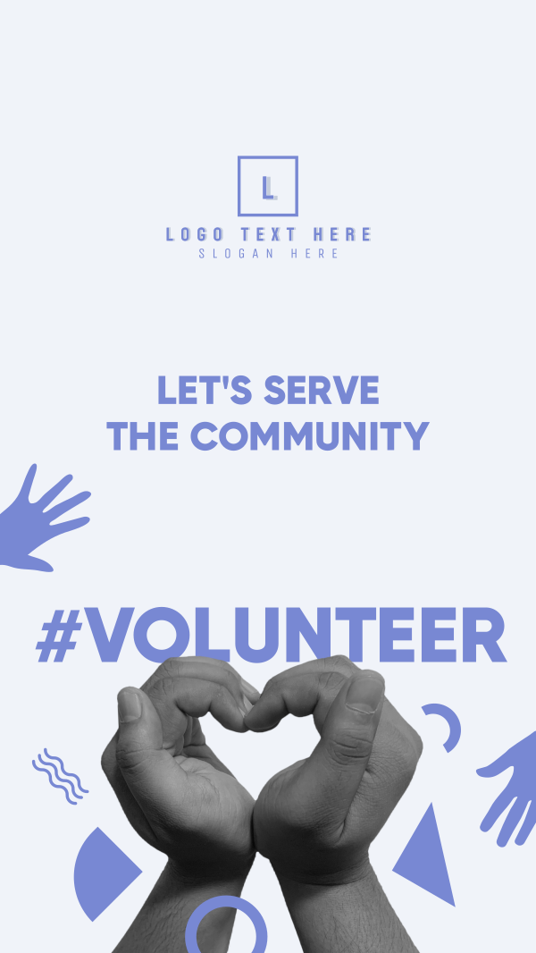 All Hands Community Volunteer Facebook Story Design Image Preview