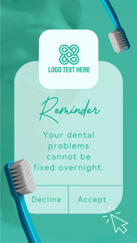 Dental Reminder Instagram reel Image Preview