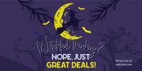 Witchful Great Deals Twitter Post Design