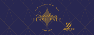 Elegant Jewelry Flash Sale Facebook cover Image Preview