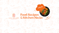 Food Channel YouTube Banner Design