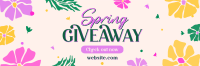 Spring Giveaway Flowers Twitter Header Image Preview