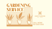 Gardening Professionals Facebook Event Cover Design