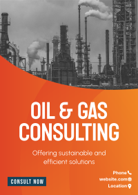Oil and Gas Business Poster Design