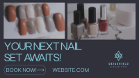 Minimalist Nail Salon Facebook event cover Image Preview