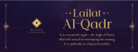 Peaceful Lailat Al-Qadr Facebook Cover Design