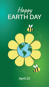 Sunflower Earth Facebook Story Design