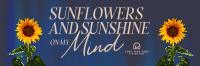 Sunflower Quote Twitter Header Preview