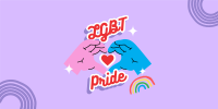 LGBT Pride Sign Twitter Post Design