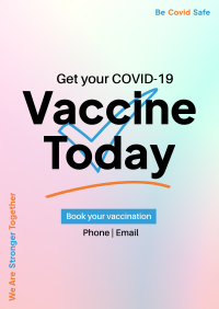 Vaccine Check Poster Design