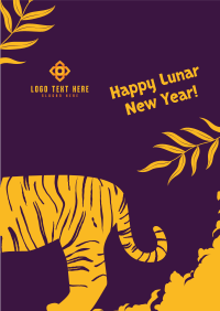 Lunar Tiger Greeting Poster Image Preview