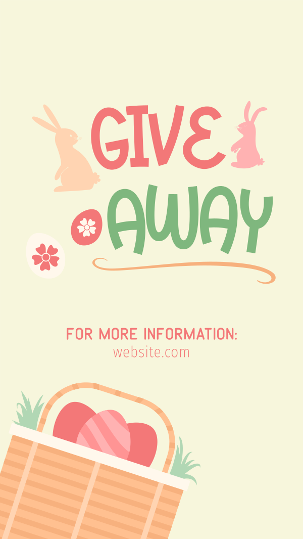 Easter Basket Giveaway Instagram Story Design Image Preview