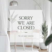 Sorry We Are Closed Instagram post BrandCrowd Instagram post Maker