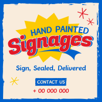 Hand Painted Signages Instagram Post Preview