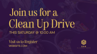 Clean Up Drive Facebook Event Cover Design
