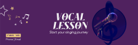 Vocal Lesson Twitter Header Design