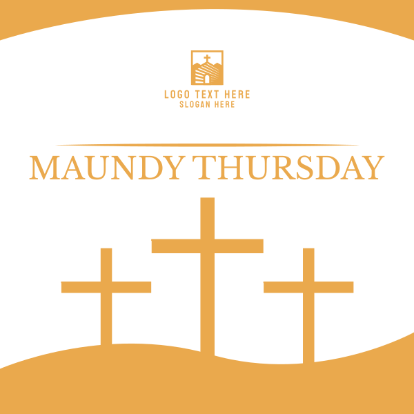 Maundy Thursday Holy Thursday Instagram Post Design Image Preview