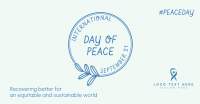 Day Of Peace Badge Facebook ad Image Preview