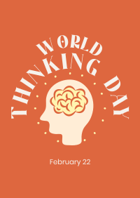 Thinking Day Silhouette Poster Image Preview