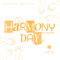 Fun Harmony Day Linkedin Post Image Preview