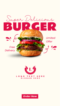 The Burger Delight Facebook Story Design