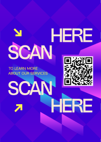 Modern Corporate QR Code Flyer Design