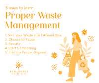 Proper Waste Management Facebook Post Design