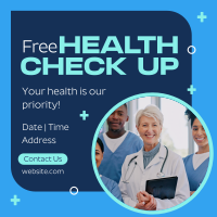 Free Health Checkup Instagram Post Design
