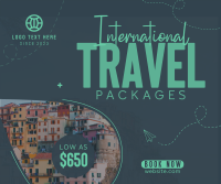 Travelling International Facebook Post Design
