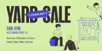 Community Yard Sale Twitter Post Design