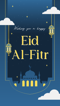 Mosque Eid Al Fitr Facebook Story Design