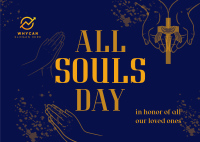 Prayer for Souls' Day Postcard Image Preview