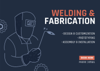 Welding & Fabrication Services Postcard Image Preview