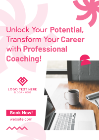 Professional Career Coaching Poster Design