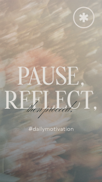 Pause & Reflect YouTube Short Design