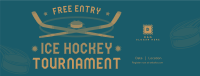 Ice Hockey Tournament Facebook Cover Design