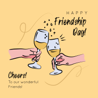 Friendship Day Cheers Instagram post Image Preview