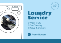 Laundry Services Postcard Image Preview