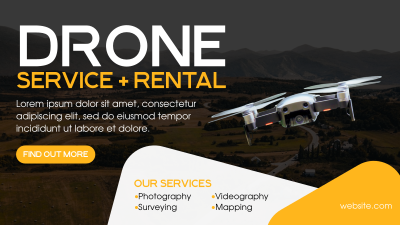 Drone Service Facebook event cover Image Preview