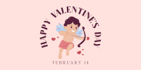 Cupid Valentines Twitter Post Design