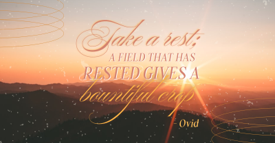 Rest Daily Reminder Quote Facebook ad Image Preview