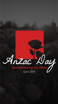 Anzac Remembrance Instagram Reel Image Preview