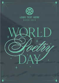 Celebrate Poetry Day Poster Design