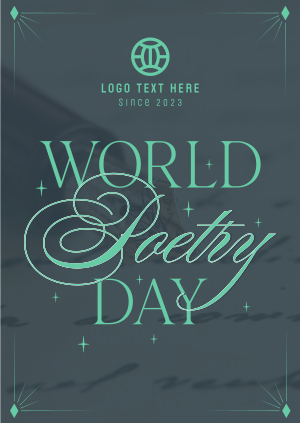 Celebrate Poetry Day Poster Image Preview