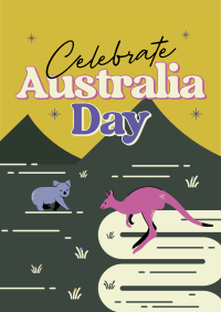 Australia Day Landscape Flyer Design